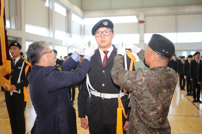금파공고, 군(軍) 특성화 10기 발대식