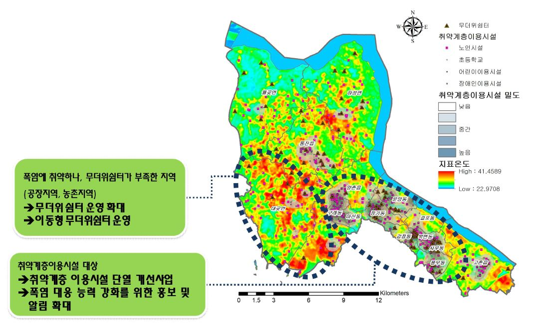 지표온도지도의 지자체 환경계획 사례, 김포시.png