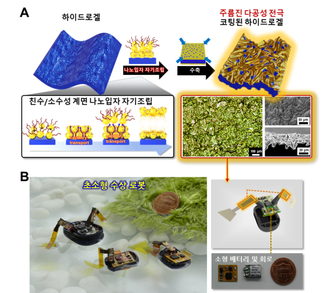 그림설명하이드로젤 액추에이터 제작 방법 및 초소형 로봇 구성 모식도.png