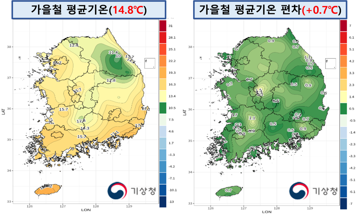 2022년 가을철 우리나라 기온과 강수량 현황.png