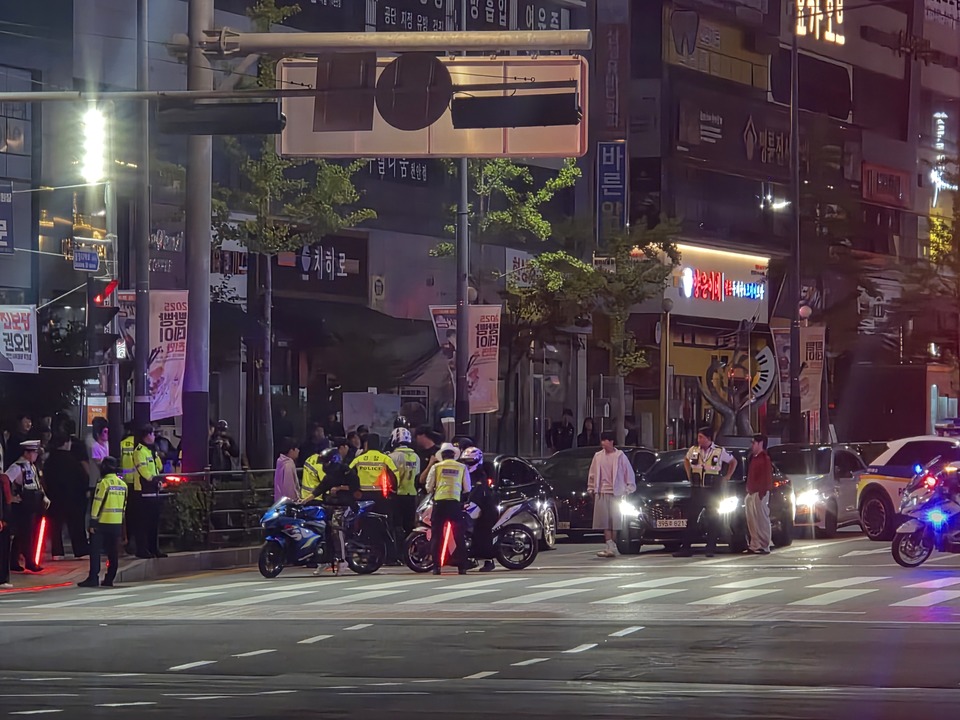 충남경찰청 한글날, 천안·아산 일대 폭주족 총 55건 단속