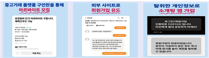 ‘포장알바’ 구인광고로 개인정보 탈취 ‘주의’