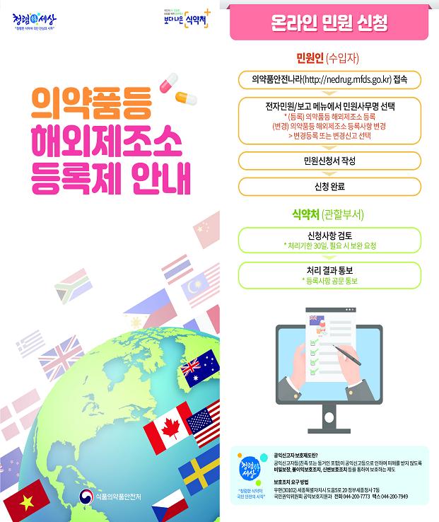 의약품등 해외제조소, 12월 12일부터 등록 의무화