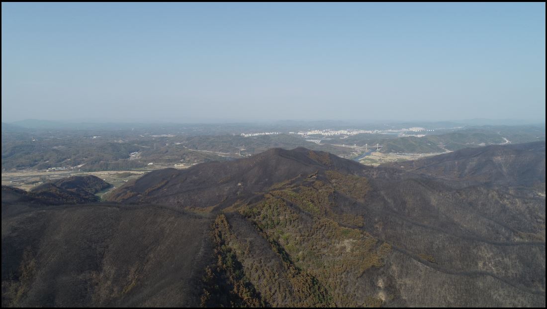 안동 산불 피해 조사에 첨단 스마트 기술 활용 