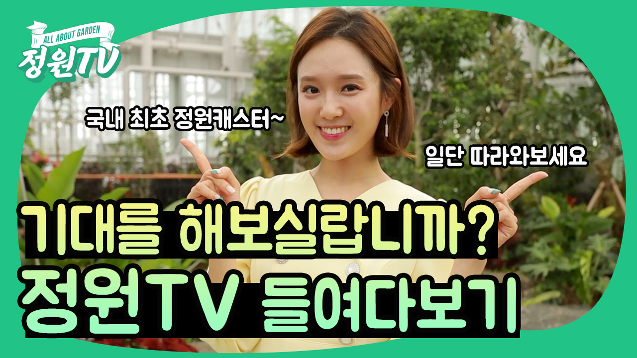 정원문화 활성화를 위해 정원티브이 누리소통망 운영