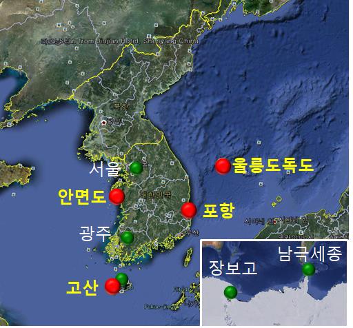 2021년 한반도 이산화탄소 농도 최댓값 재경신